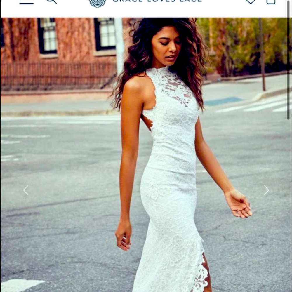 Grace loves lace Alexandra wedding dress.